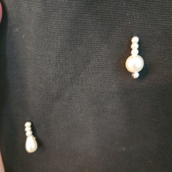 Outlander Evening Formal Black Beaded black dress sz S - Picture 6 of 7